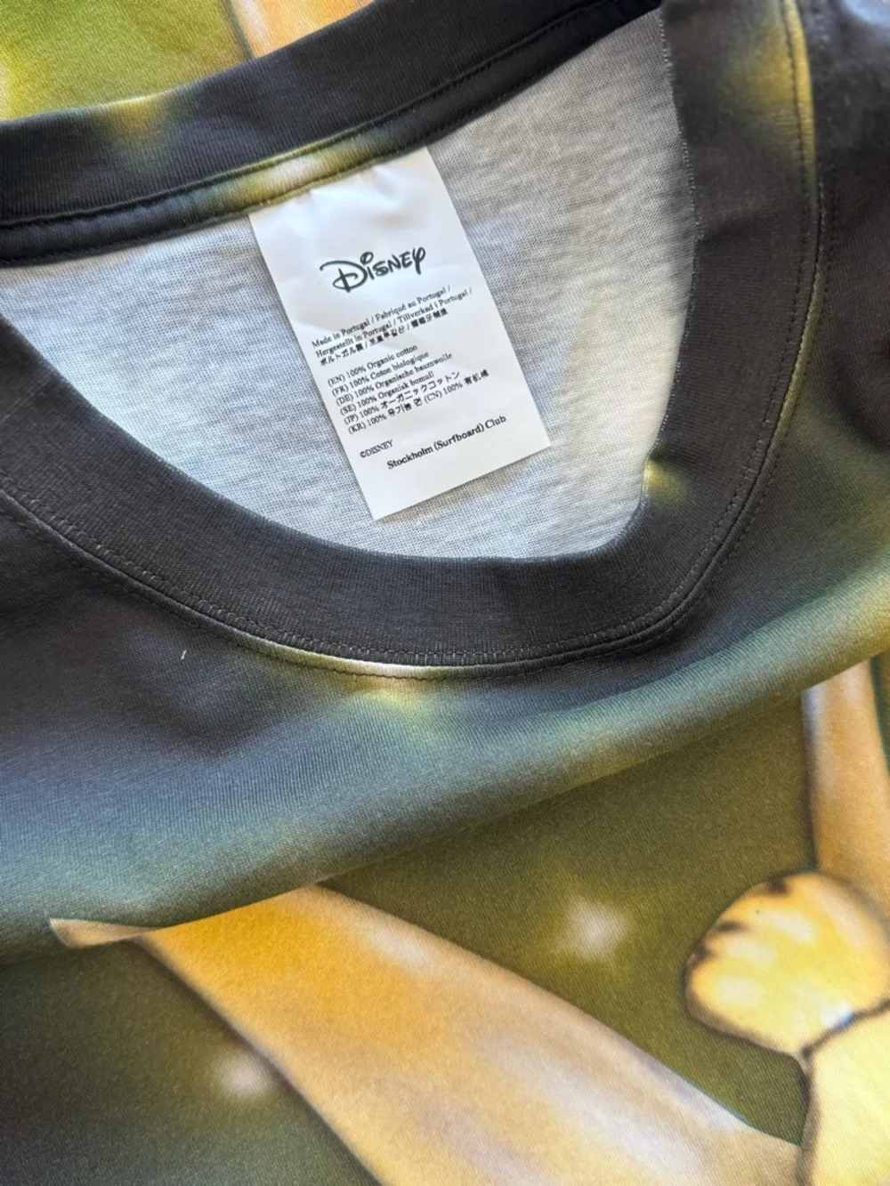 NWOT Stockholm Surfboard Club x Disney Organic Cotton Tinkerbell Airbrush Tshirt - Picture 3 of 5